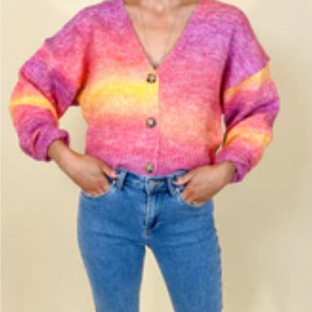 Shop Talulah Paola Ombré Cardigan | Sunset | Pink

NWT size small